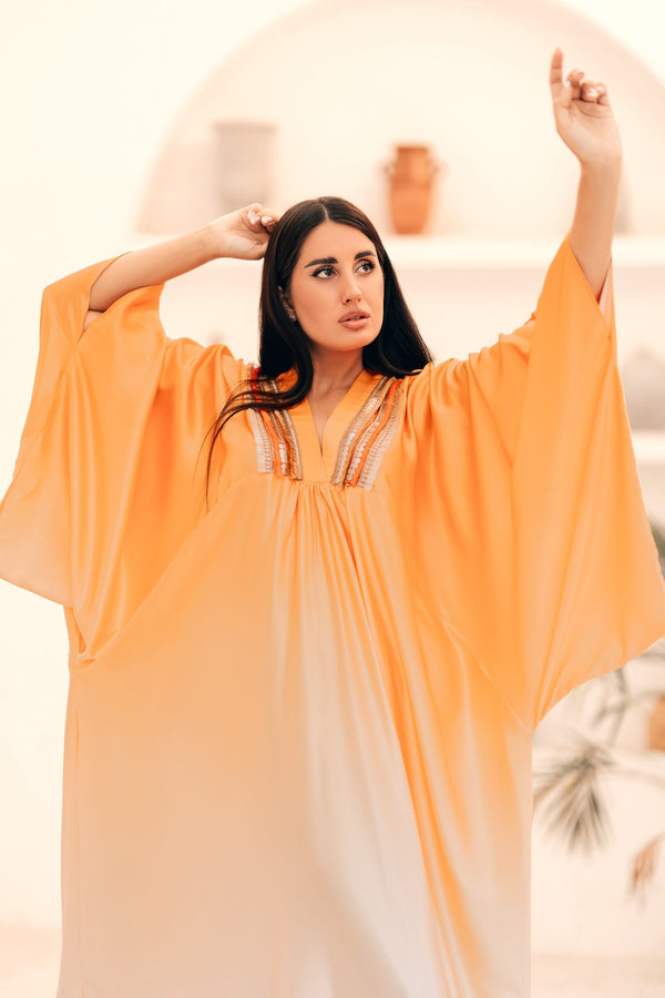 Summer dress , Color: Orange