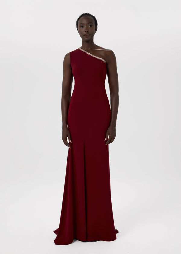 Crimson Veil Dress