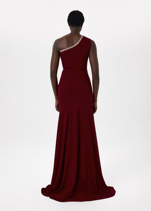 Crimson Veil Dress