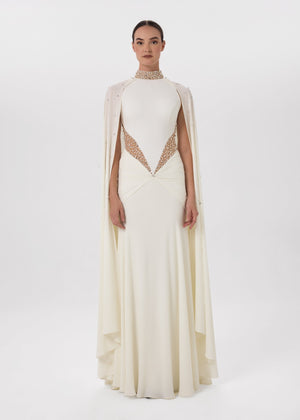 White Sculpt Gown