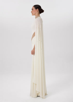 White Sculpt Gown