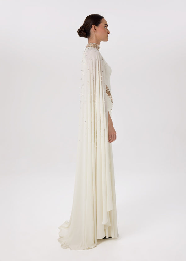 White Sculpt Gown