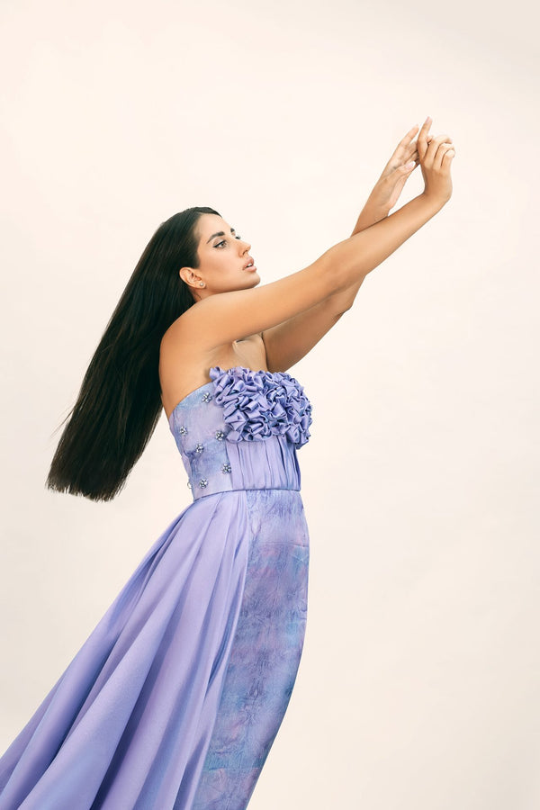 فستان أرجواني