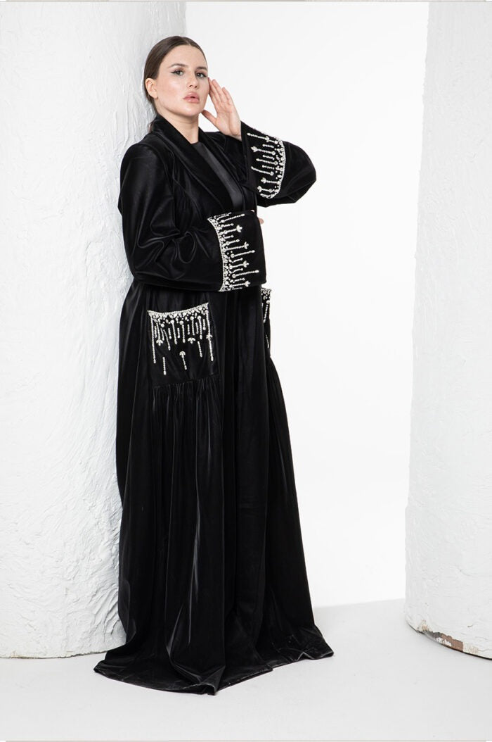 Black Abaya with embroidery