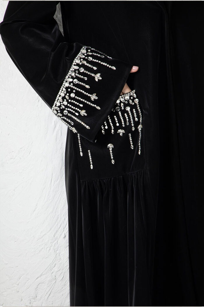 Black Abaya with embroidery