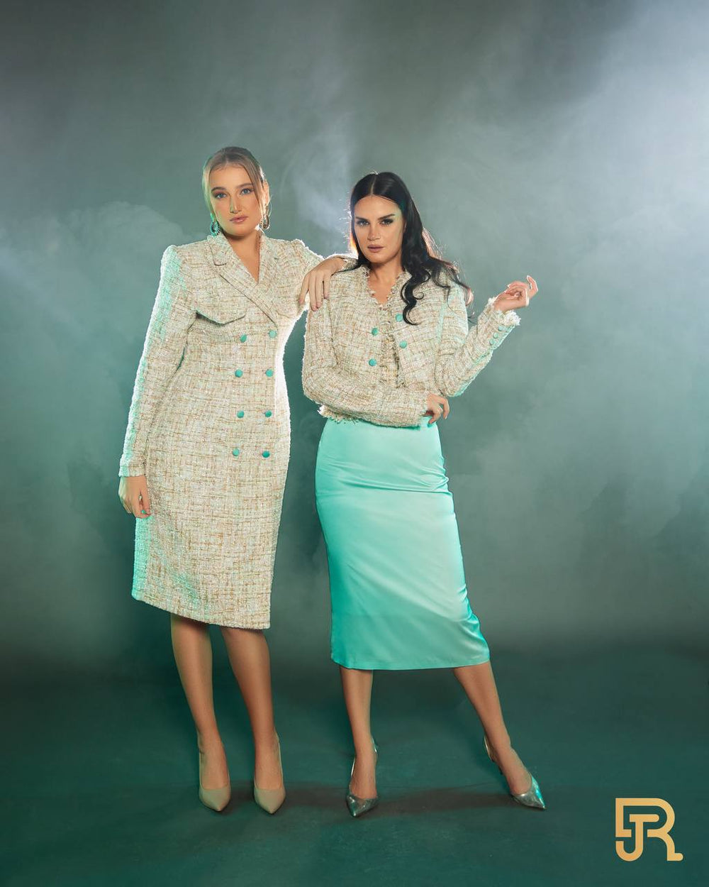 طقم تويد مكون من قطعتين