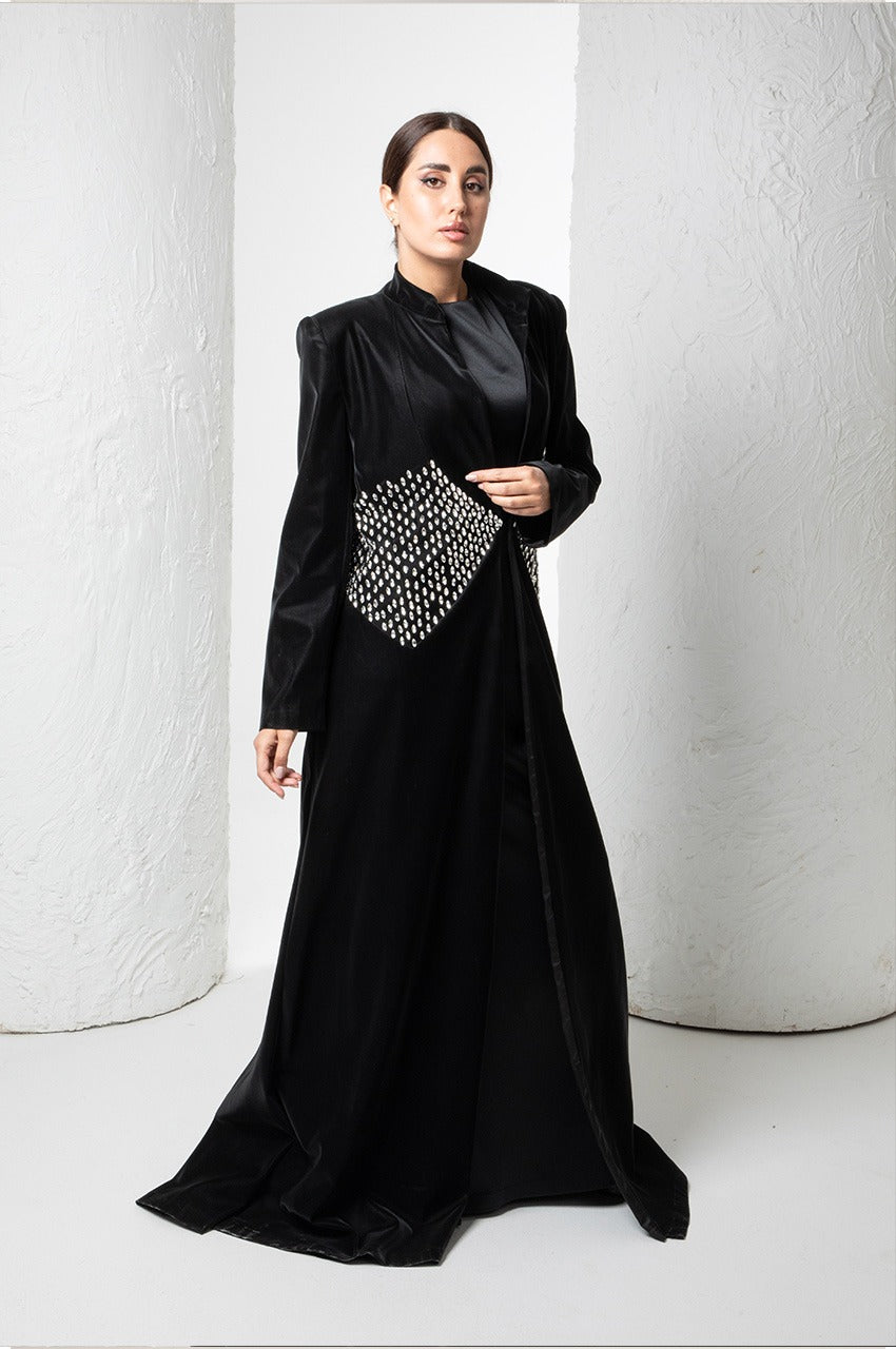 Black Abaya with embroidery