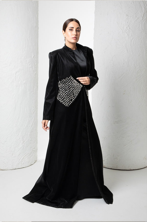 Black Abaya with embroidery