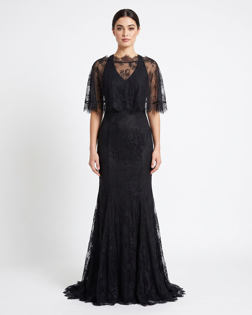 Dentelle Noir Gown – front view