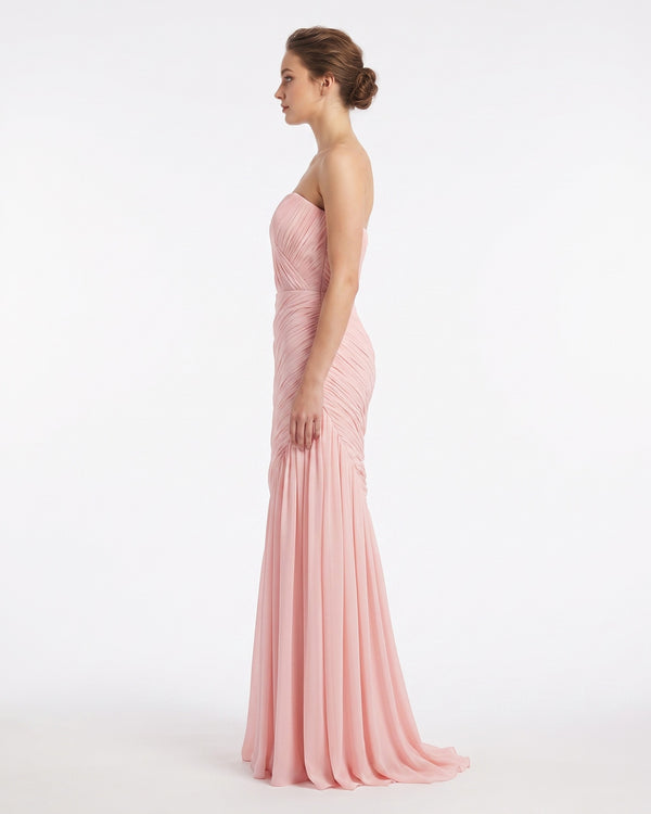 Aurora Blush Gown – side view