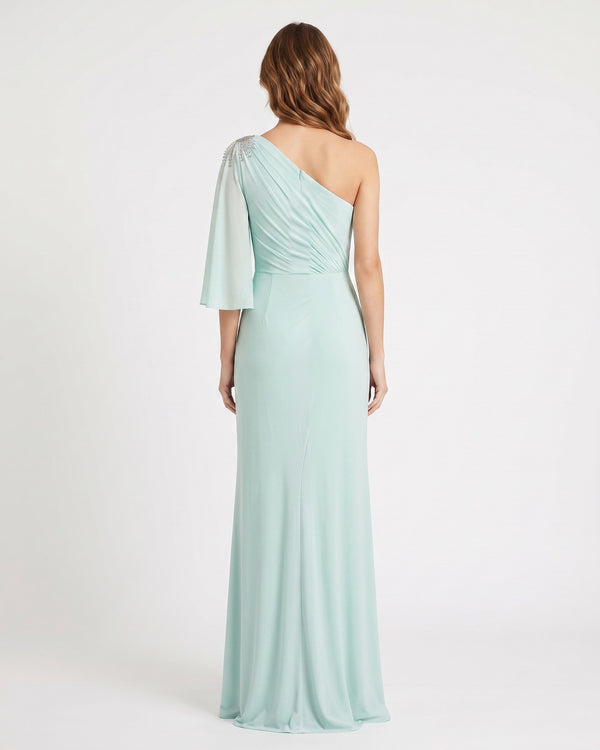 Jade Veil Gown – back view