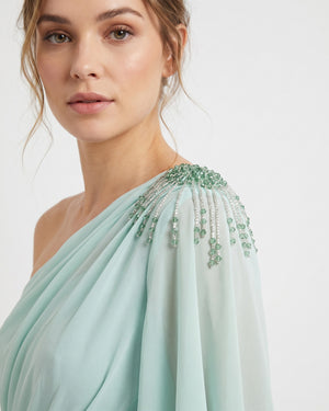 Jade Veil Gown – detail view