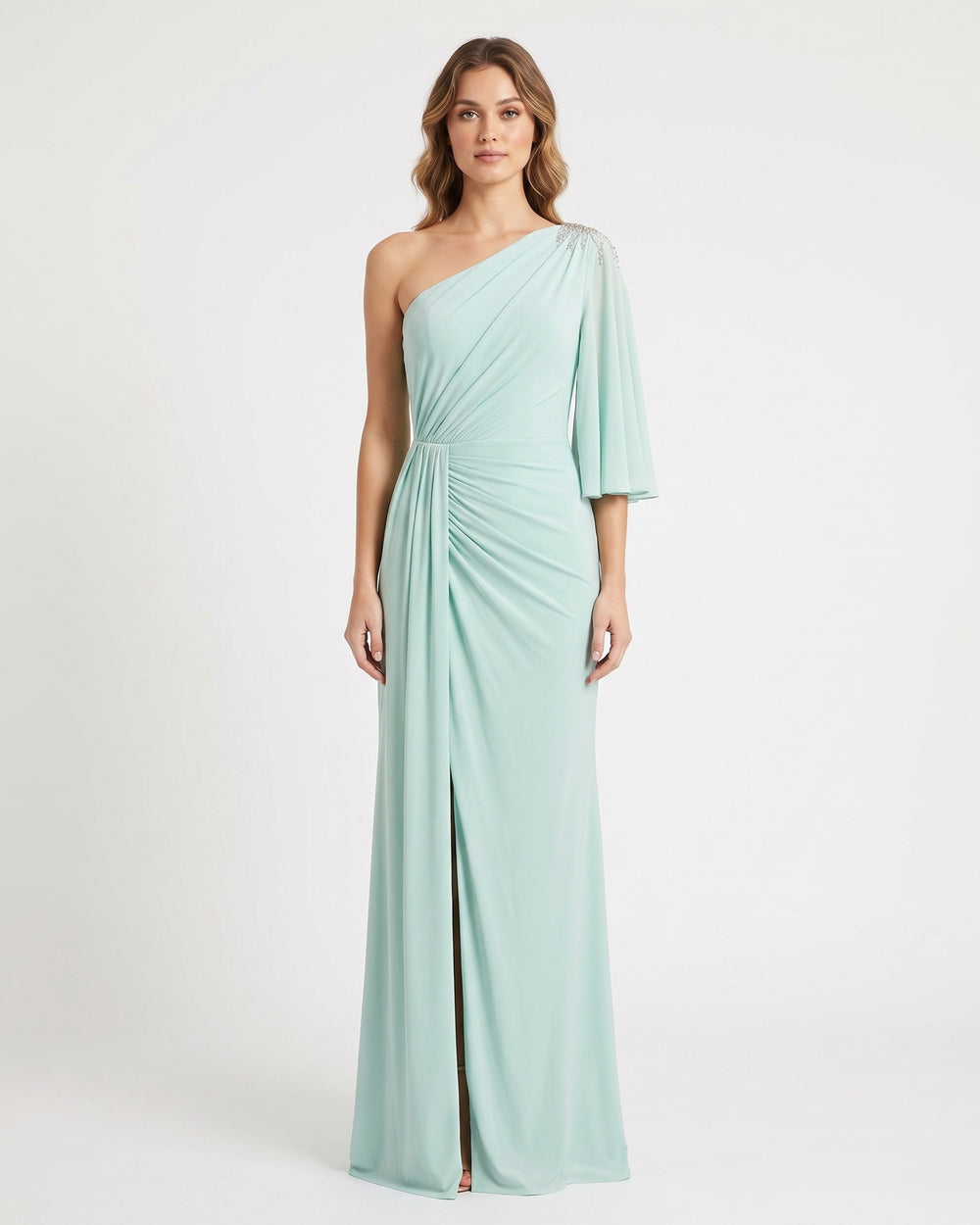 Jade Veil Gown – front view
