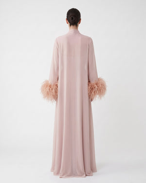 Plume Rose Abaya – back view
