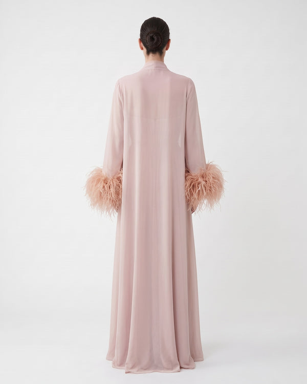 Plume Rose Abaya – back view