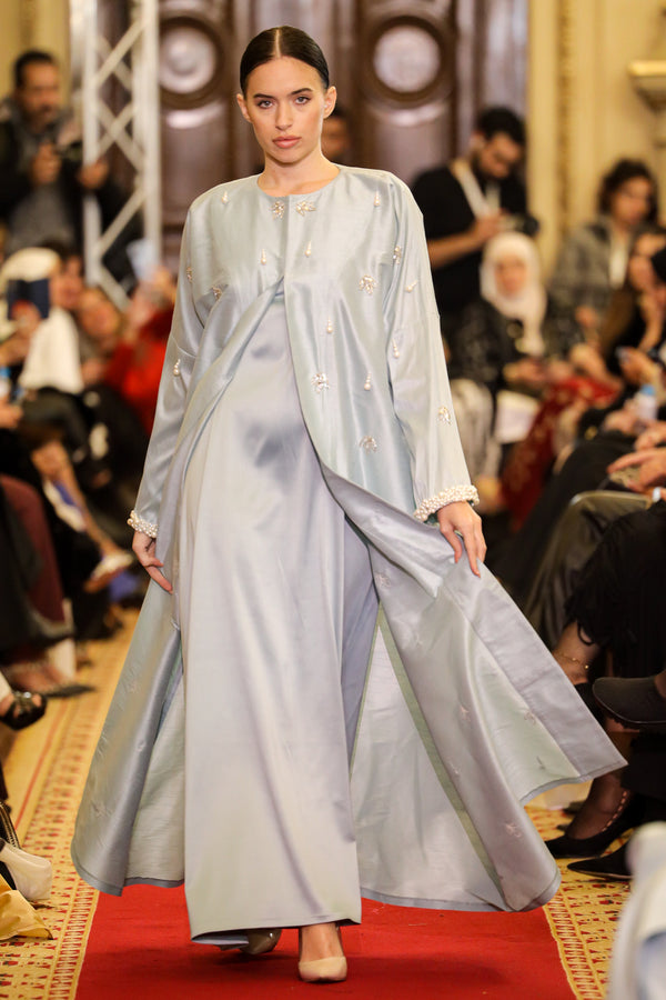 Mint abaya with inner