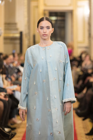 عباية نعناع مع بطانة داخلية