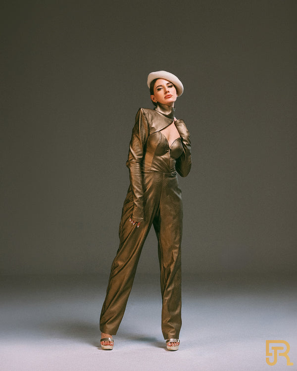 جمبسوت جلدي بني - A040