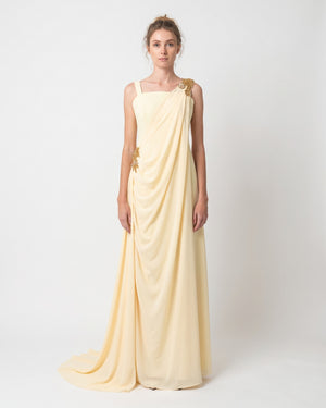 Soleil Drape Gown – front view
