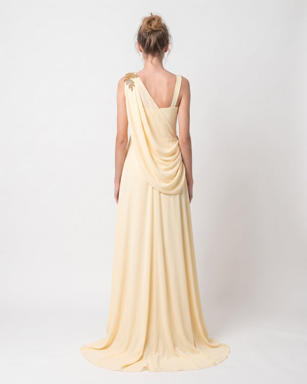 Soleil Drape Gown – back view