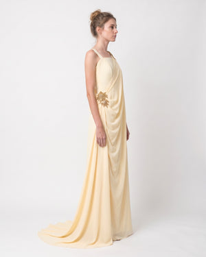 Soleil Drape Gown – side view